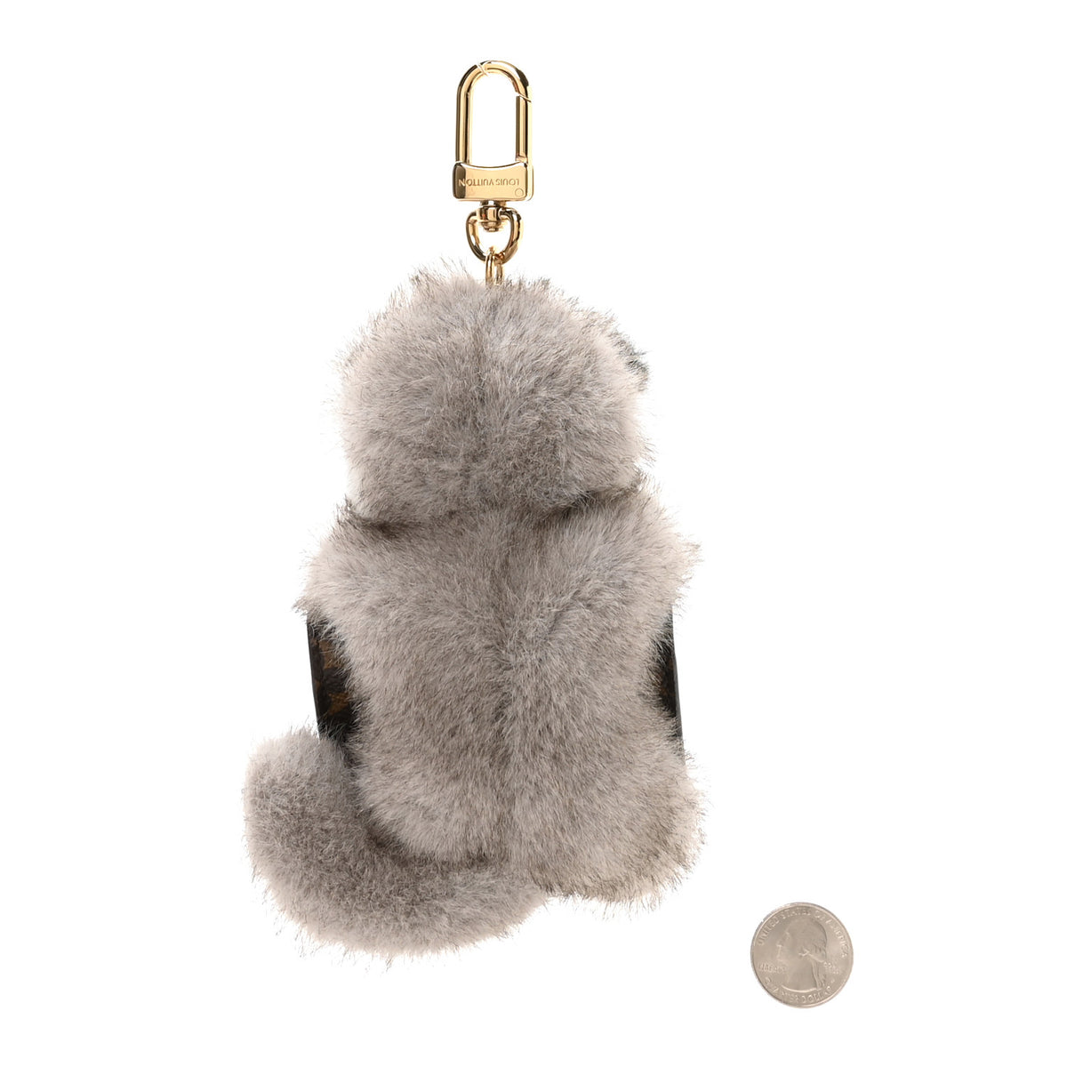 LV Monogram Cute Husky Pouch Earphones Case