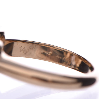 Gucci 18K Yellow Gold Amethyst Horsebit Cocktail Ring 54 6.75 6 of 7