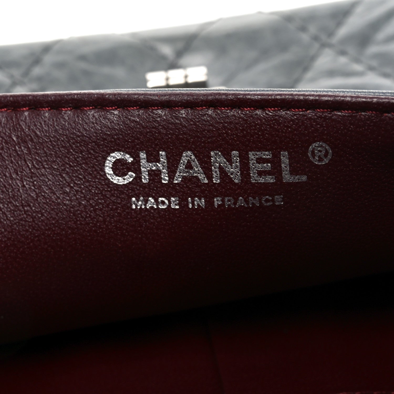 Chanel Aged Calfskin Quilted 50th Anniversary 2.55 Reissue Flap 226 Grey 6 of 10