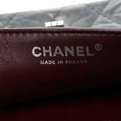Chanel Aged Calfskin Quilted 50th Anniversary 2.55 Reissue Flap 226 Grey 6 of 10