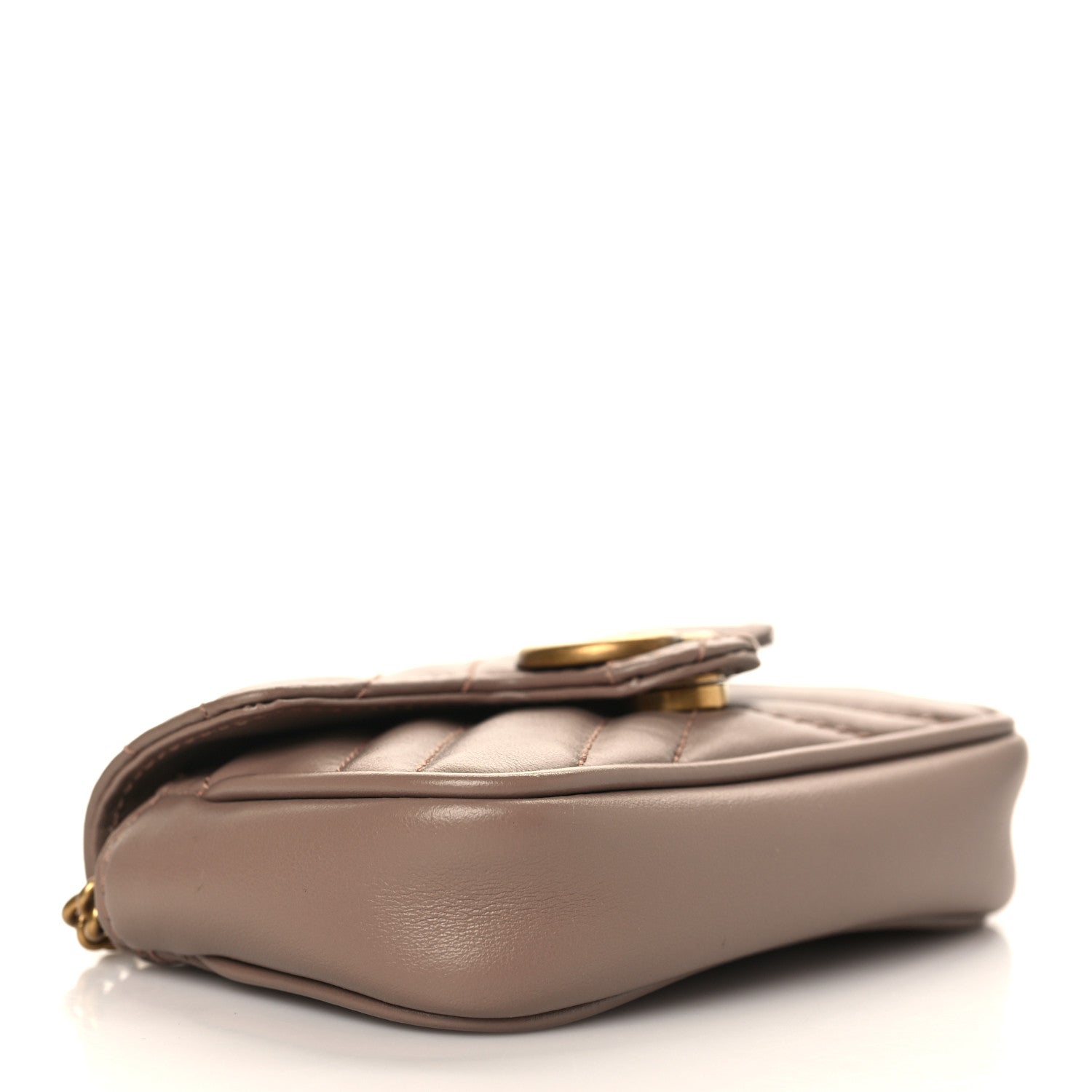 Gucci Calfskin Matelasse Heart GG Marmont 2.0 Coin Purse On A Chain Porcelain Rose 3 of 7
