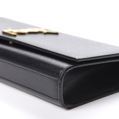 Saint Laurent Grain De Poudre Monogram Cassandre Clutch Black 6 of 9