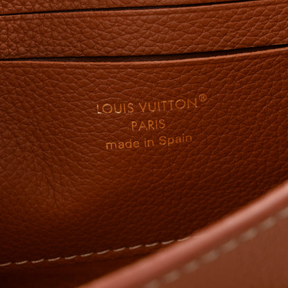 Louis Vuitton Grained Calfskin Low Key Wallet On Chain Cognac 7 of 13