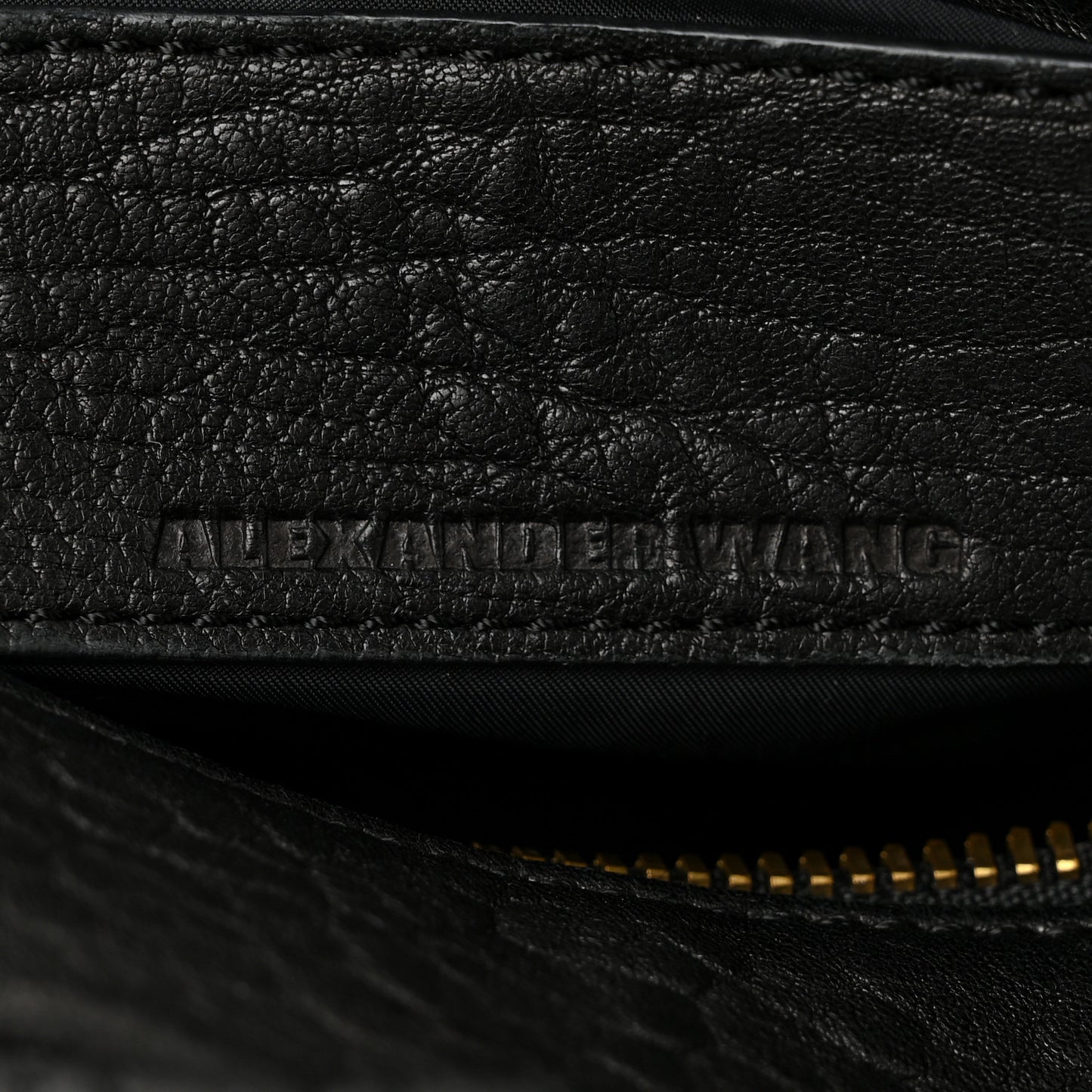 Pebbled Lambskin Rockie Antique Brass Hardware