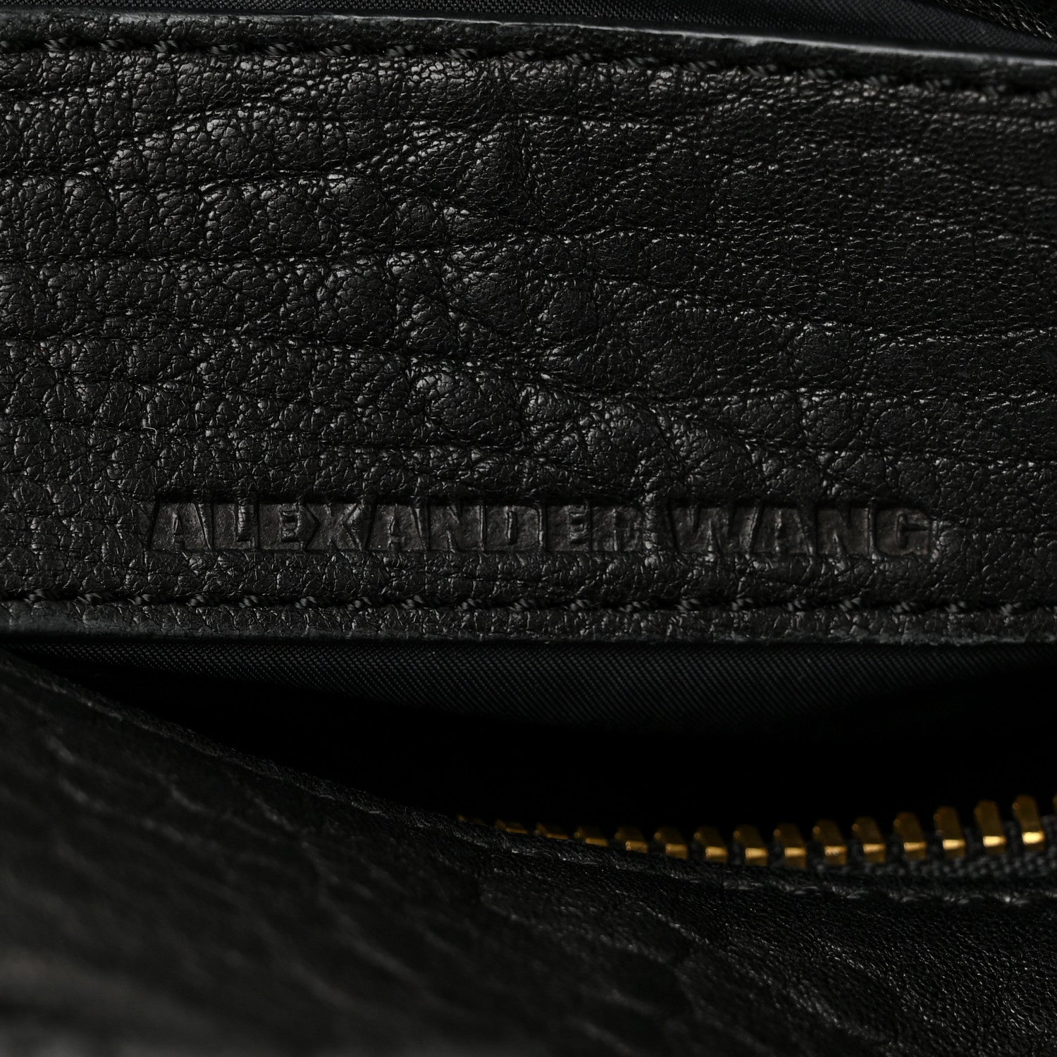 Alexander Wang Pebbled Lambskin Rockie Antique Brass Hardware 5 of 9