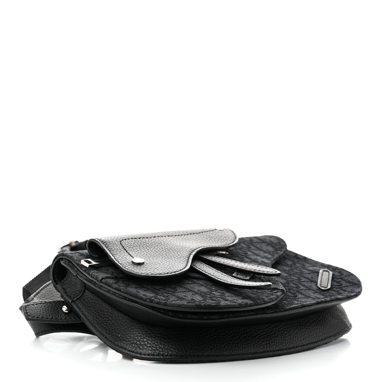 Christian Dior Oblique Saddle Messenger Pouch Black 4 of 10