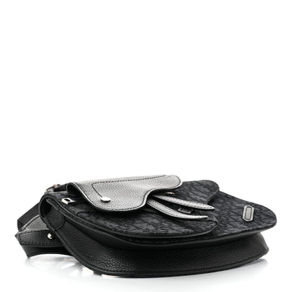 Christian Dior Oblique Saddle Messenger Pouch Black 4 of 10