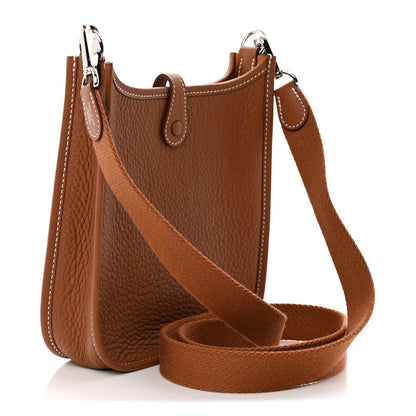 Hermes Taurillon Clemence Evelyne TPM Gold 3 of 11