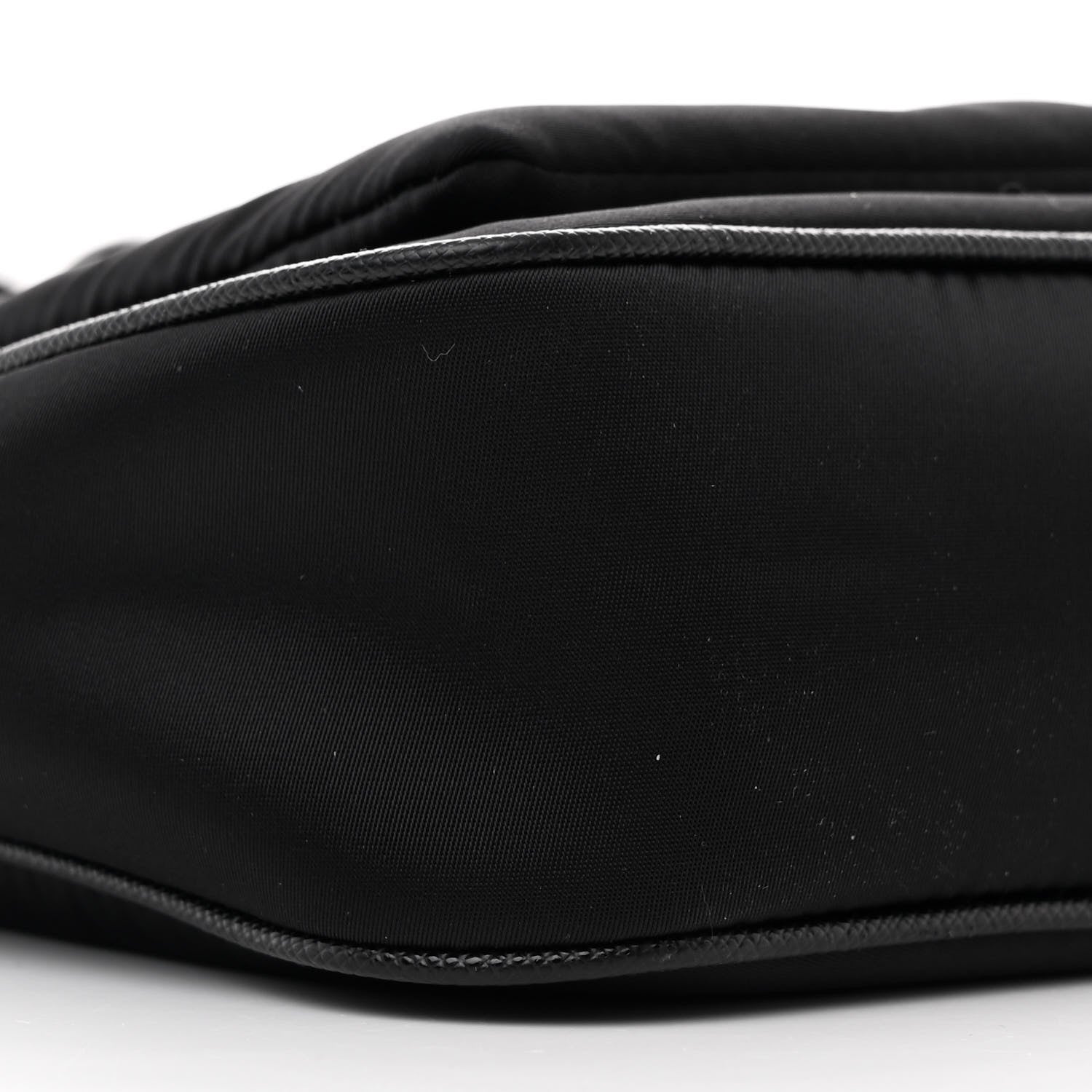 Prada Re-Nylon Saffiano Double Pouch Shoulder Bag Black 11 of 12