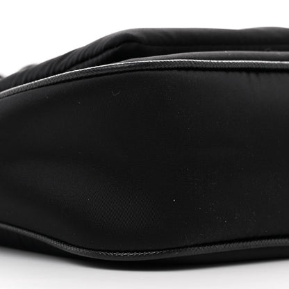 Prada Re-Nylon Saffiano Double Pouch Shoulder Bag Black 11 of 12