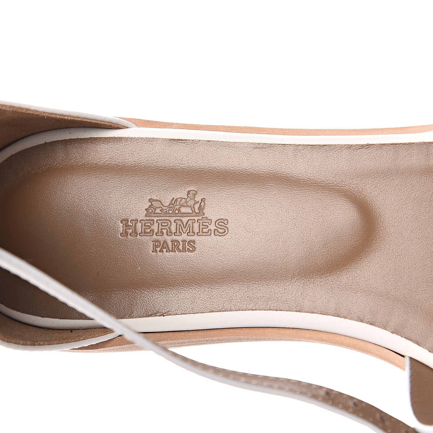 Calfskin Santorini Sandals 38 Blanc