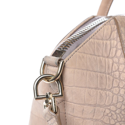 Givenchy Nubuck Crocodile Embossed Medium Antigona Beige 10 of 18