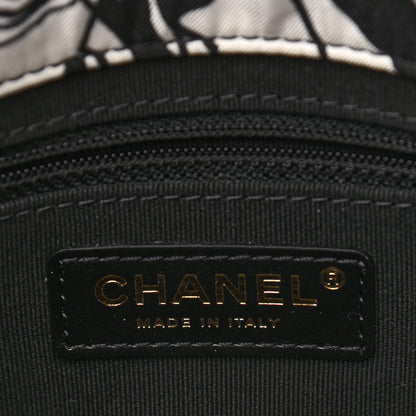 Chanel Canvas Printed Deer Coco Mini Single Flap Gray Black 6 of 11