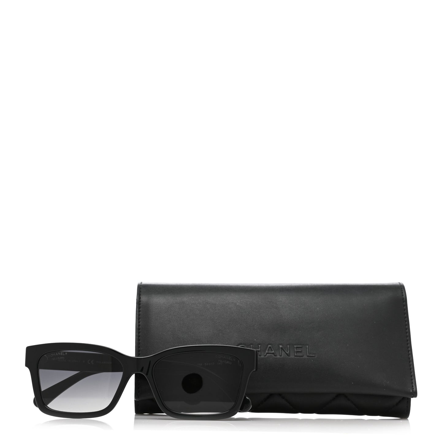Acetate Polarized Square Sunglasses 5417-A Black