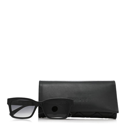 Chanel Acetate Polarized Square Sunglasses 5417-A Black 8 of 8