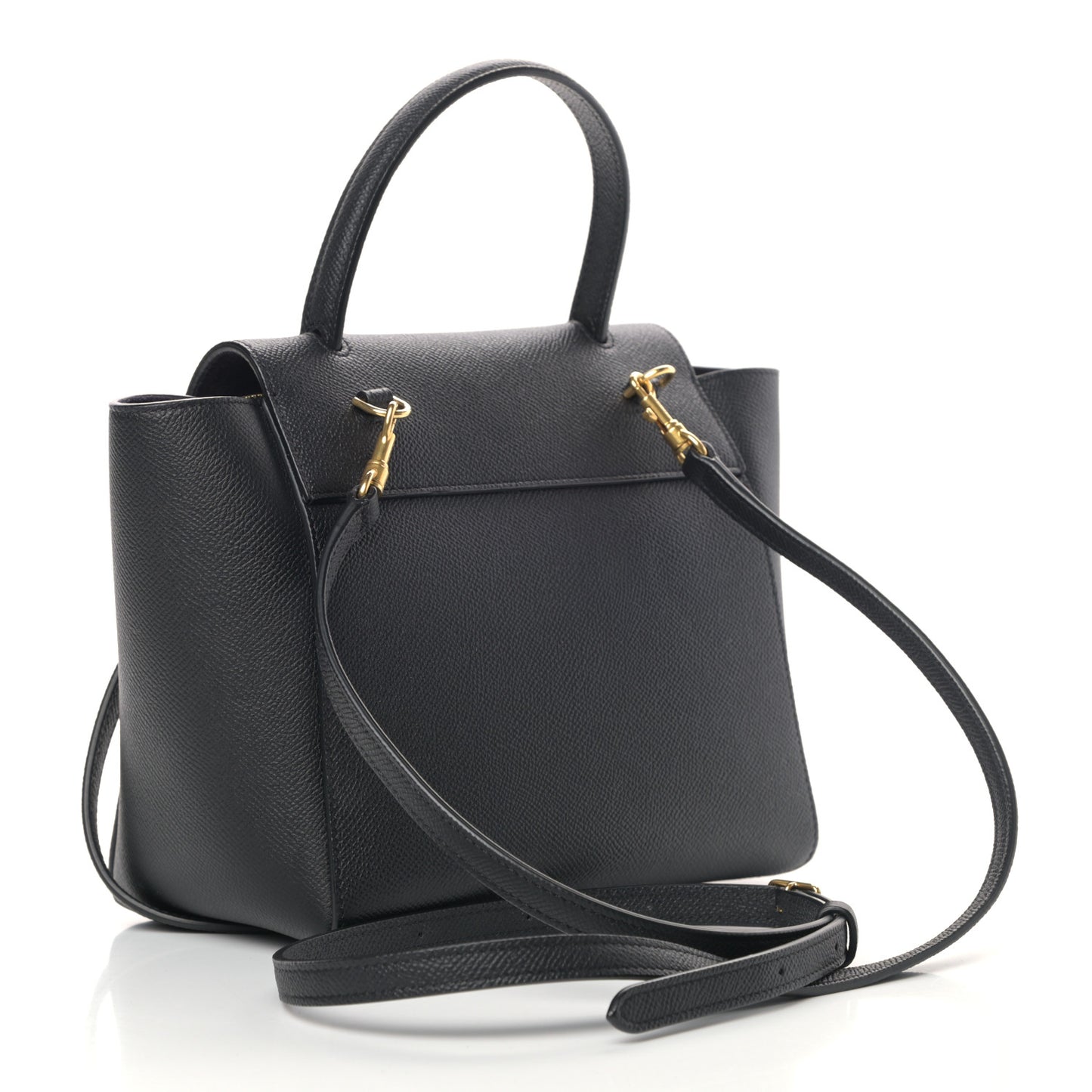 Grained Calfskin Nano Belt Bag Black