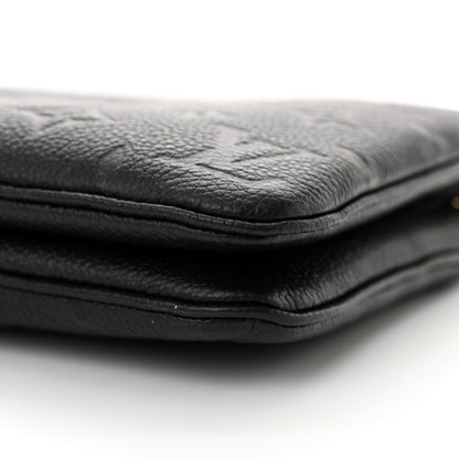 Louis Vuitton Empreinte Double Zip Pochette Black 10 of 14