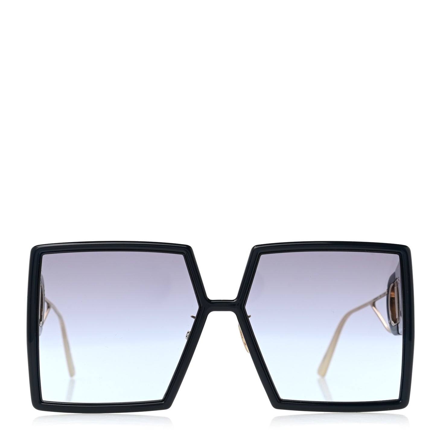 Square 30 Montaigne Sunglasses Black