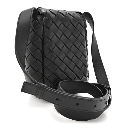 Bottega Veneta Nappa Intrecciato Mini Vertical Cobble Shoulder Bag Black 3 of 10