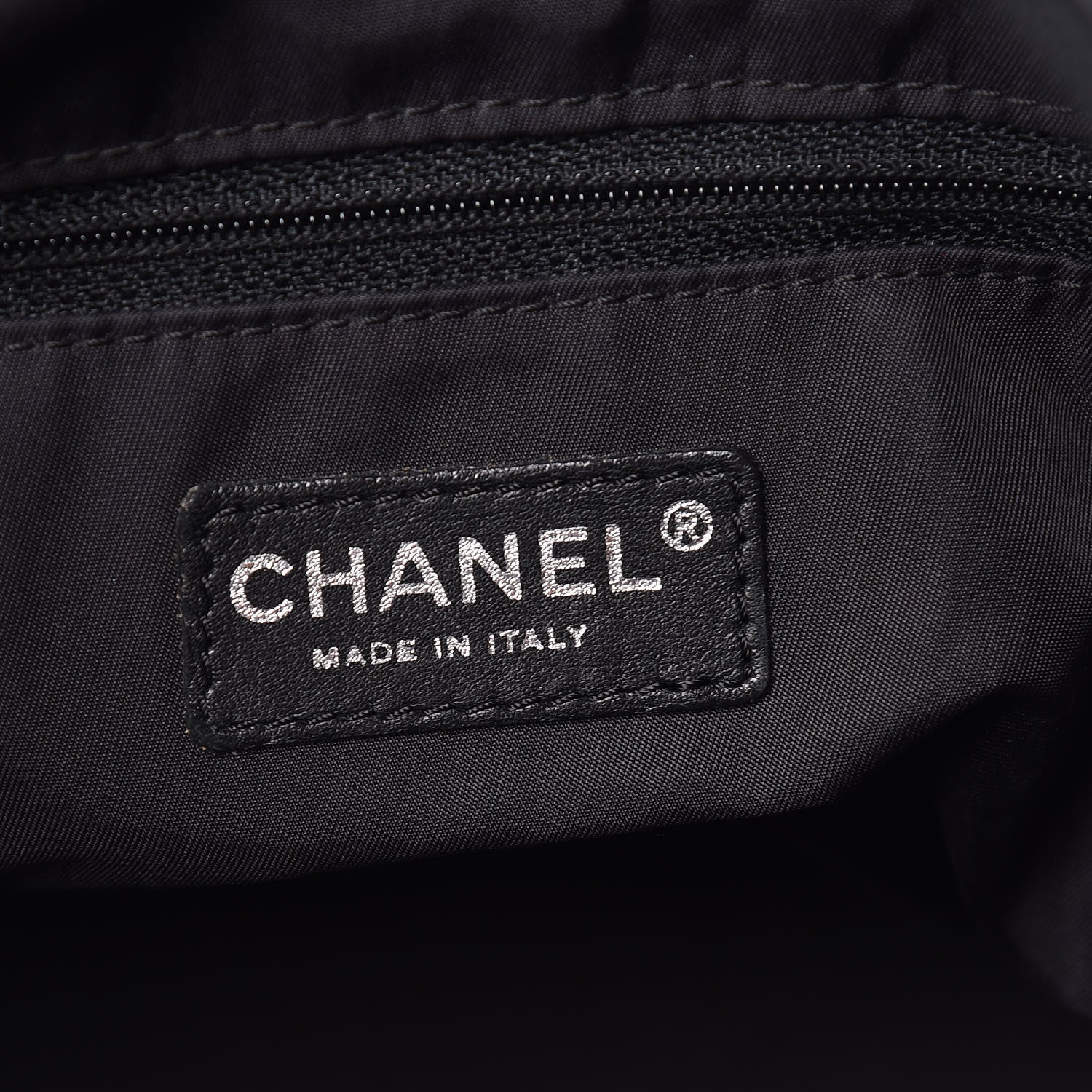 Chanel Coated Canvas Large Paris Biarritz Tote Black 6 of 9