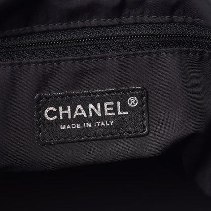 Chanel Coated Canvas Large Paris Biarritz Tote Black 6 of 9