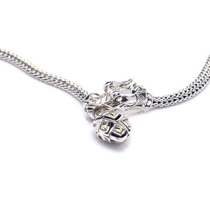 John Hardy Sterling Silver 18K Yellow Gold Legends Naga Dragon Lariat Necklace 5 of 5