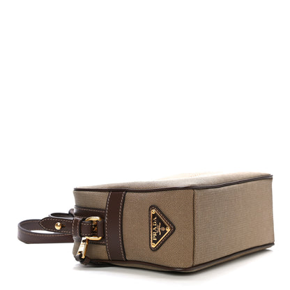 Prada Jacquard Logo Camera Bag Corda Bruciato 3 of 8