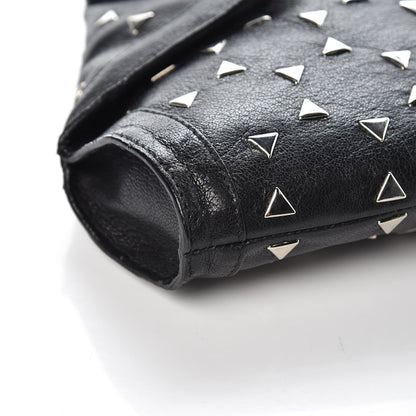 Alexander McQueen Calfskin Studded De Manta Clutch Black 8 of 11