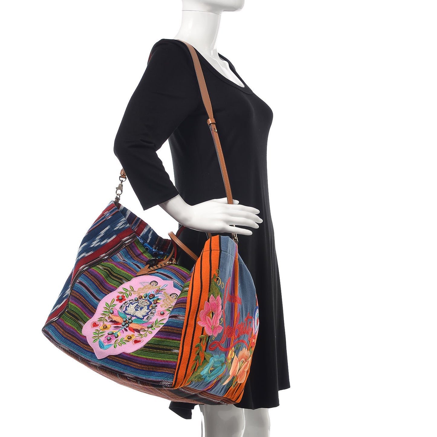Tissu Calfskin Mexicaba Tote Multicolor