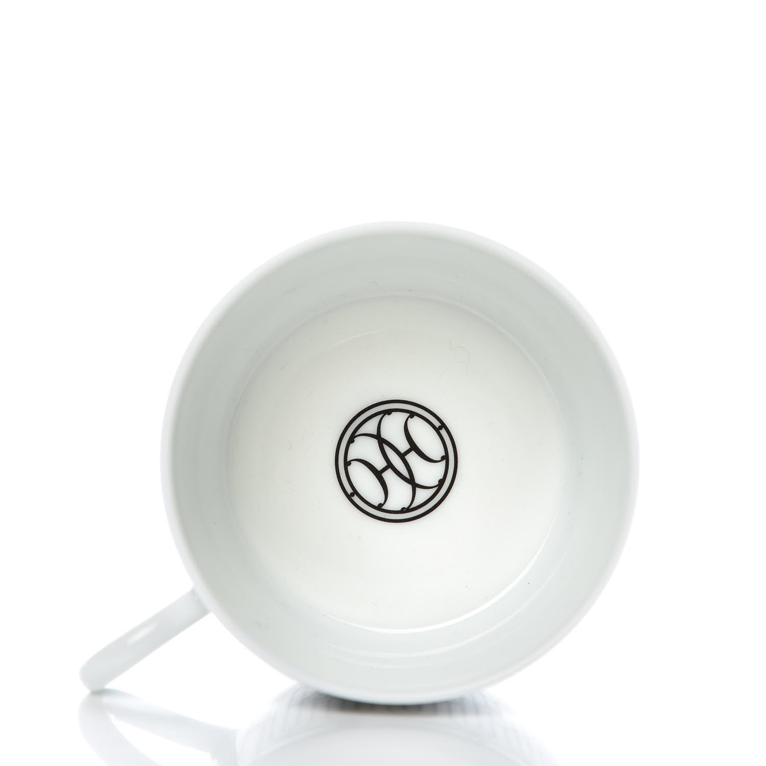 Hermes Porcelain H Deco Tea Cup And Saucer Set Of 2 4 of 8