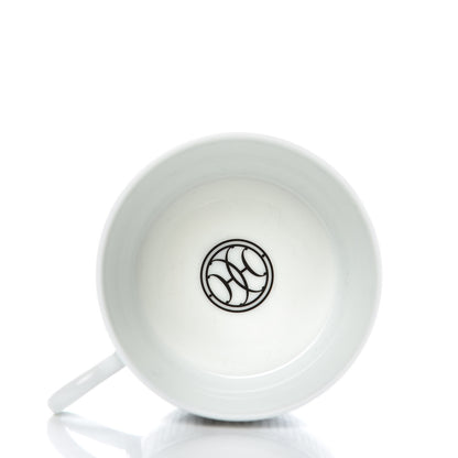 Hermes Porcelain H Deco Tea Cup And Saucer Set Of 2 4 of 8