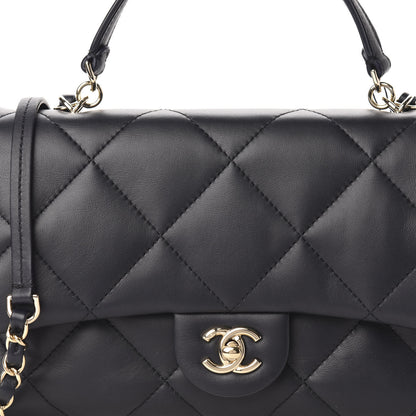 Chanel Lambskin Quilted Easy Carry Flap Navy 10 of 10