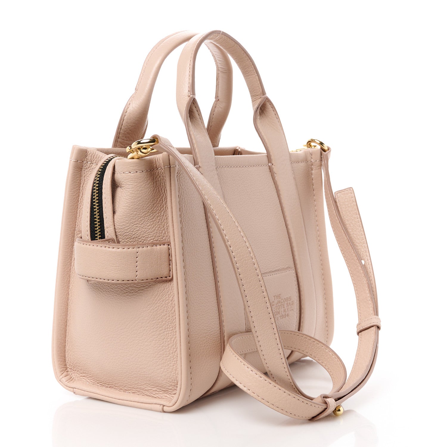 Marc Jacobs Grained Calfskin Small The Tote Bag Rose Dust 1488927