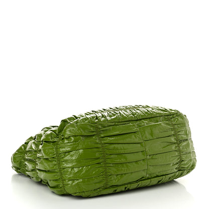 Prada Vernice Gaufre Tote Green 4 of 18