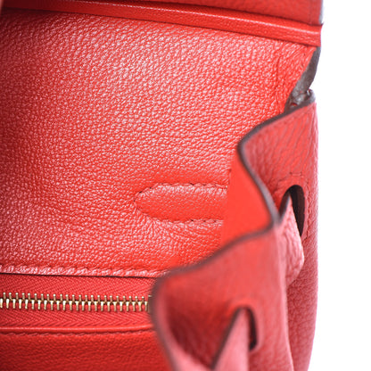 Hermes Togo Birkin 25 Rouge De Coeur 19 of 35