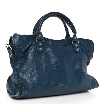 Balenciaga Agneau Giant 12 Silver Hardware City Bleu Cobalt Bleu Electric 2 of 10