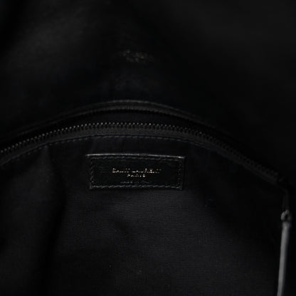 Saint Laurent Lambskin Quilted Monogram Monochrome Medium Loulou Puffer Chain Satchel Black 6 of 10