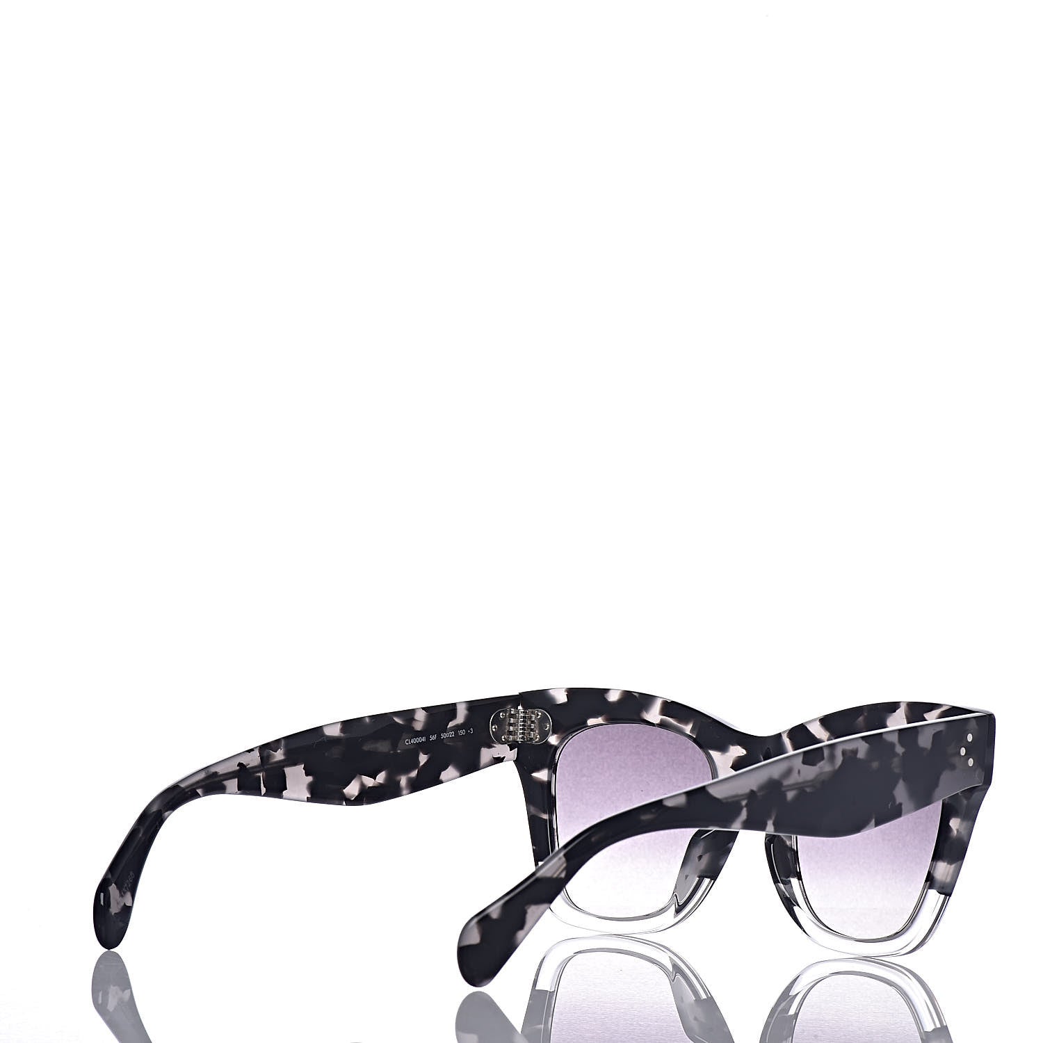 Celine Cat Eye Sunglasses CL4000I Grey Black 3 of 6