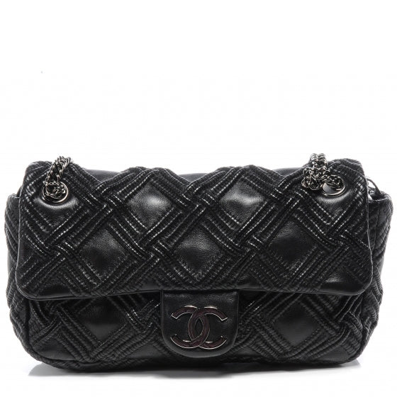 Chanel Lambskin Walk Of Fame Flap Black 1 of 7