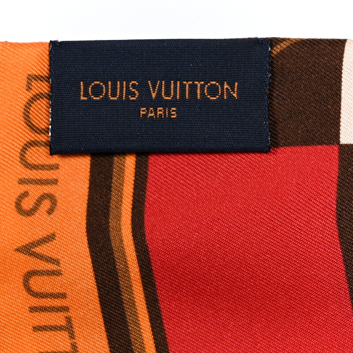 Louis Vuitton Silk Monogram Check Bandeau Beige 3 of 3