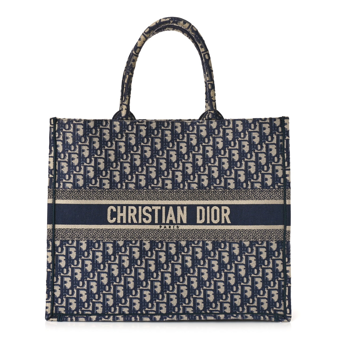 Oblique Large Book Tote Blue Multicolor