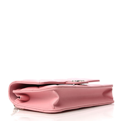 Chanel Lambskin Quilted Elegant Chain Wallet On Chain WOC Pink 3 of 12
