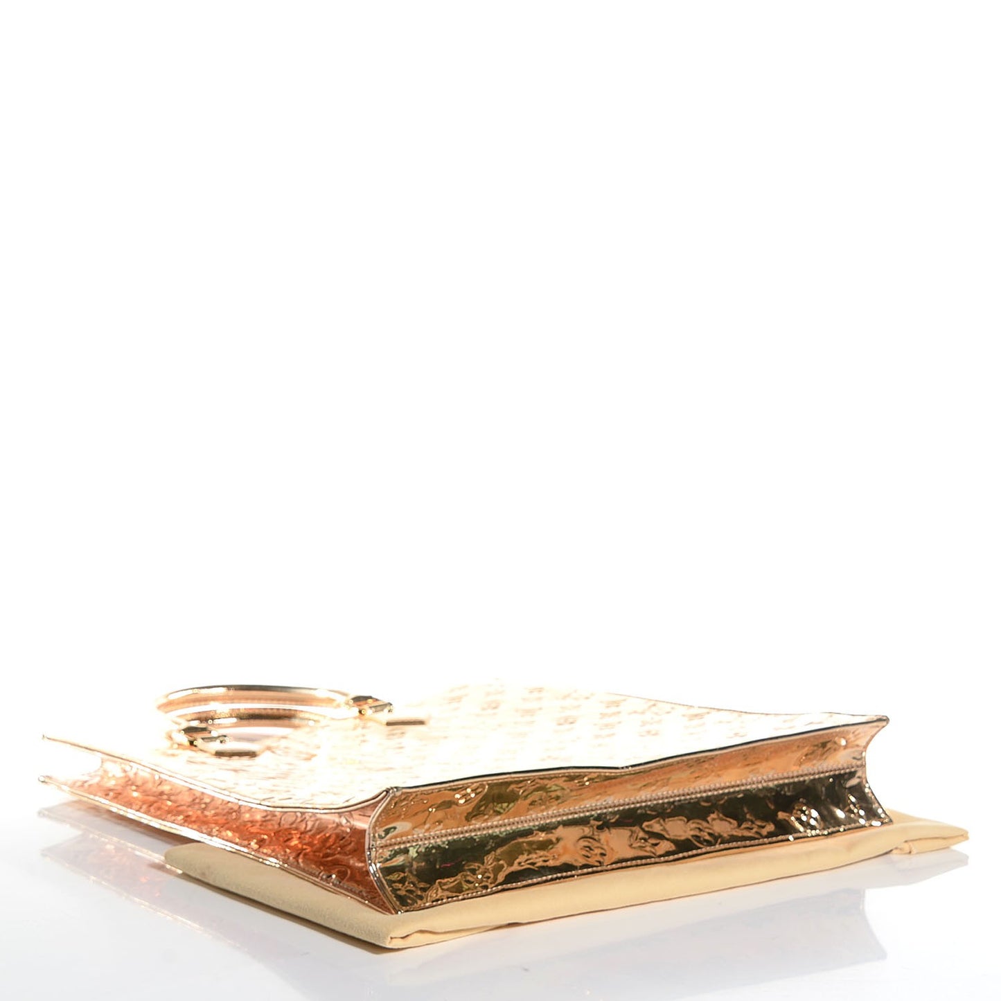 Monogram Miroir Sac Plat Gold