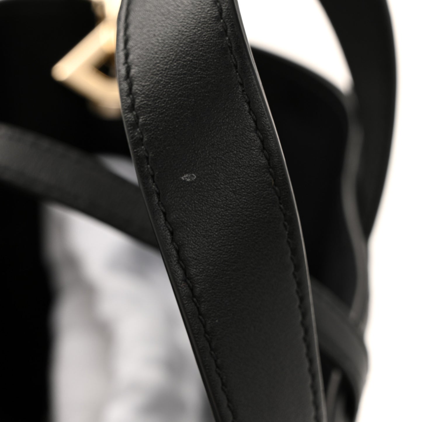 Calfskin Macrocannage Small Toujours Vertical Tote Black