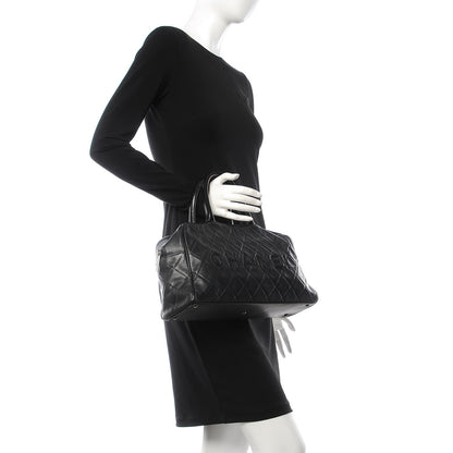 Chanel Caviar Patent Large Bowler Black 2 of 16