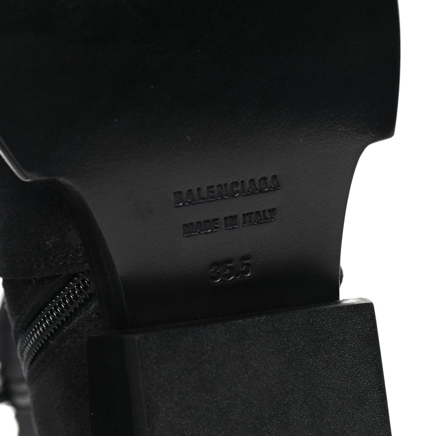 Balenciaga Suede Santiag Western Boots 35.5 Black 8 of 10