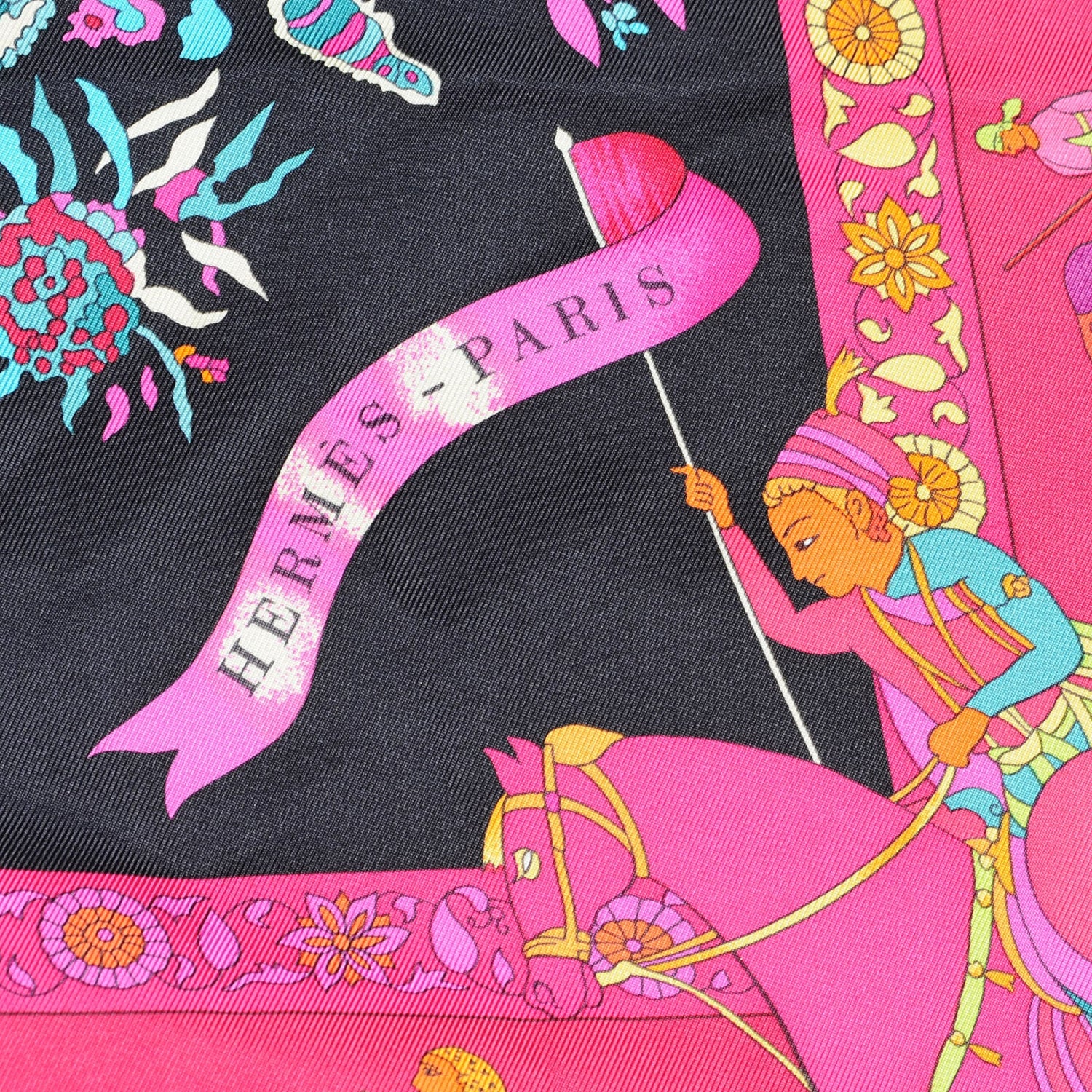 Hermes Silk Fantaisies Indiennes Scarf 90 4 of 7