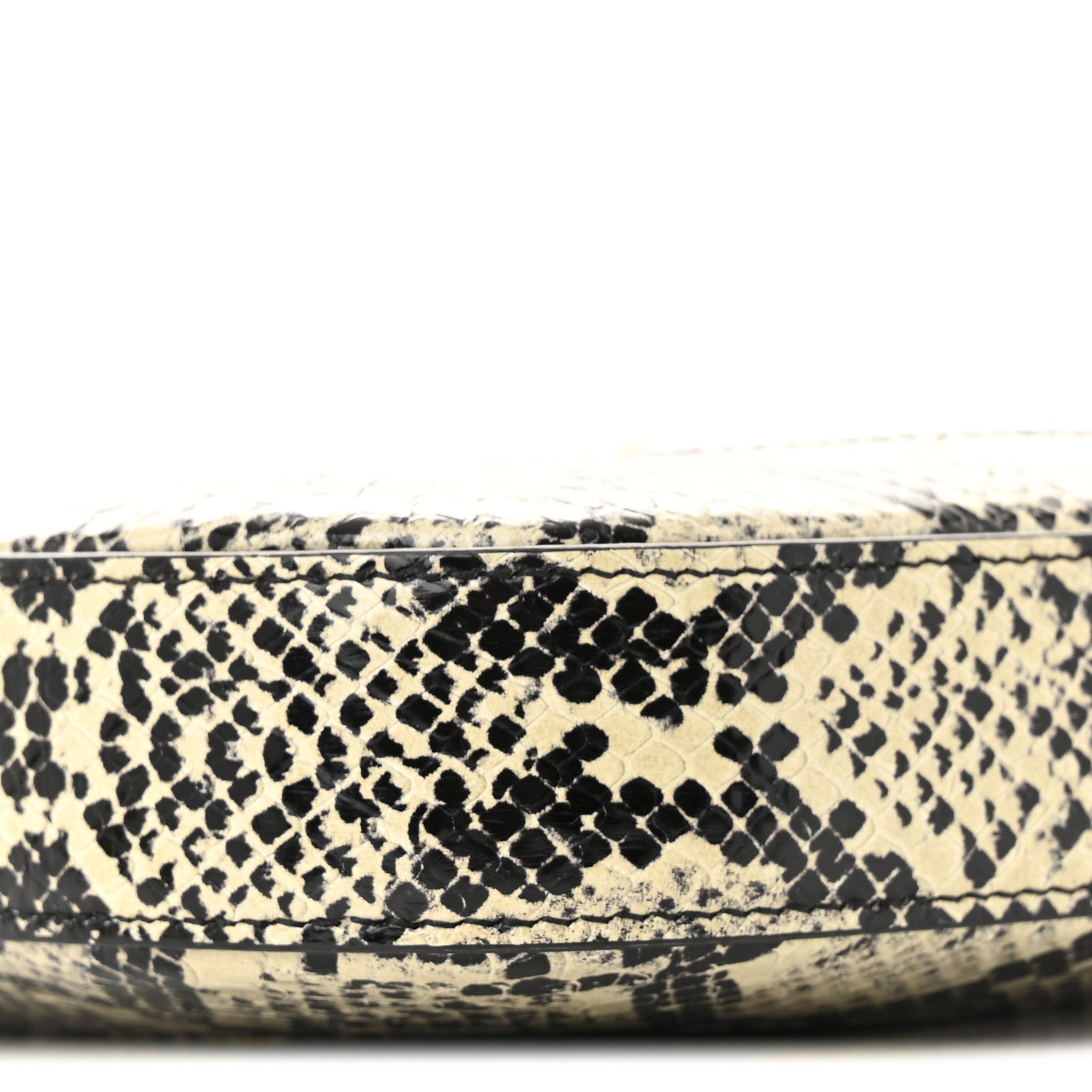 Gucci Snakeskin Small Jackie 1961 Hobo Black Beige 9 of 11