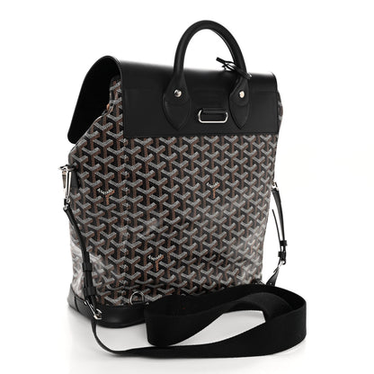 Goyard Goyardine Calfskin Alpin MM Backpack Black 3 of 9