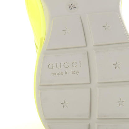 Gucci Calfskin Mens Rhyton Sneakers 8.5 Yellow Fluo 6 of 9